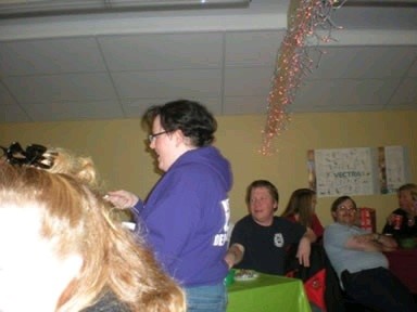 Mingling at Awards Dinner